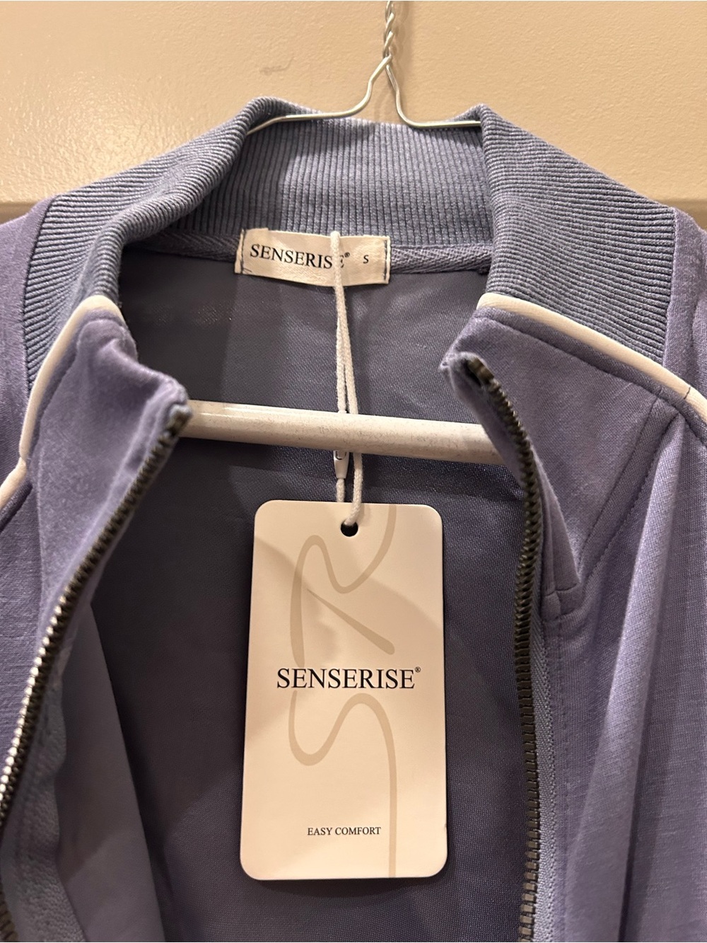 Lavender Zip-Front Jumpsuit